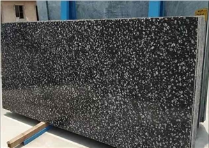 Coin Black Granite Slabs- Polished