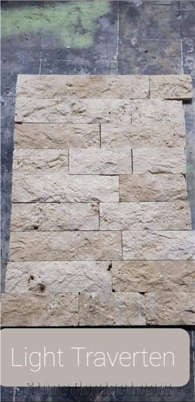 Classic Travertine Wall Tiles- Split Finish