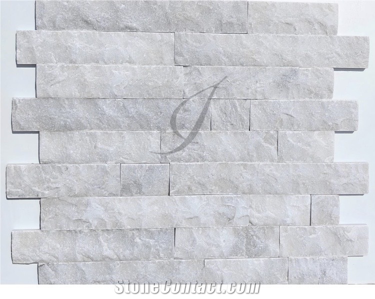 Kemalpasa White Marble Wall Tiles - Split Finish