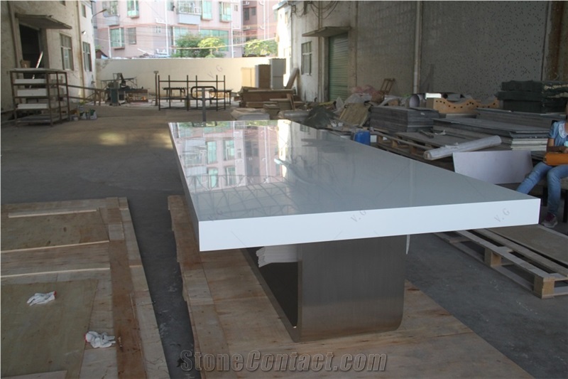 Artificial Stone Solid Surface Furniture Meeting Room Table