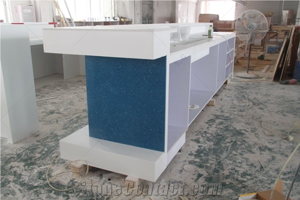 Commercial Reception Desk Design Solid Surface Front Desk