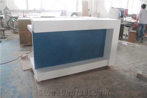 Commercial Reception Desk Design Solid Surface Front Desk