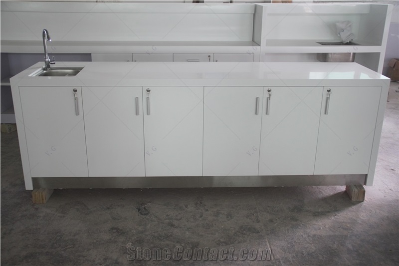 Fast Food Counter Design Solid Surface Dining Bar Counter