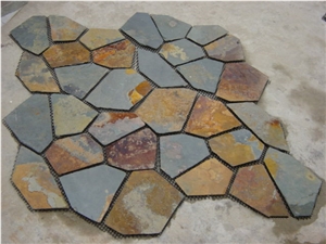 Natural Slate Tiles Crazy Paving Stone For Sale