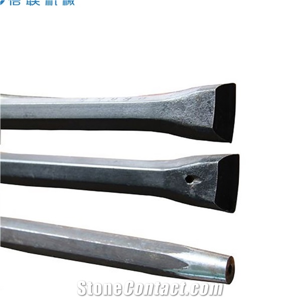Hard Rock Mining Cross/Chisel Drill Rods Integral Steel Rod
