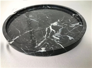 Black Marquina Marble Tray,Dining Accessories