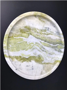 Green Jade Stone Marble Tray