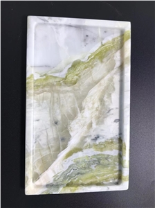 Green Marble Tray Marble, Kitchen Accessories