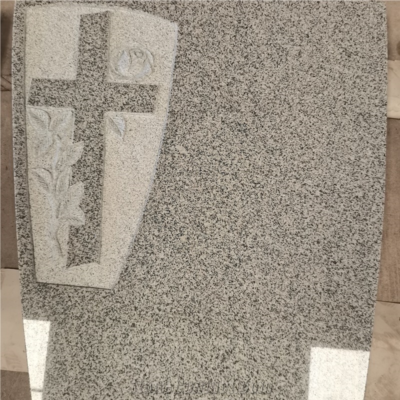 China G603 Grey Granite Bulgarian Cross Headstones