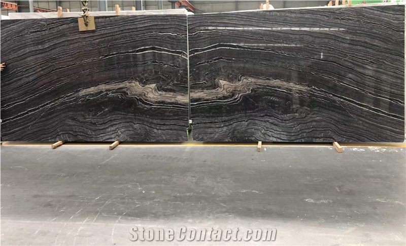 Ancient Wood Grain Marble Slab&Tiles For Hotel Project