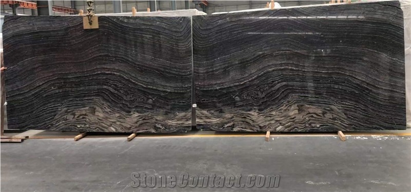 Ancient Wood Grain Marble Slab&Tiles For Hotel Project