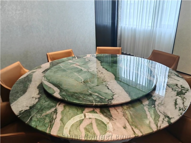 Botanic Green Quartzite Round Tabletop