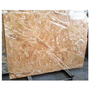 China Amber Gold Marble Slabs Van Gogh Gold Babylon Marble
