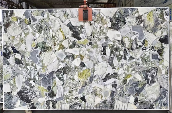 Cold Jade Marble, Green Marble Commercial Reception Countertop