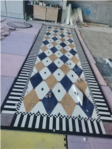 Mix Marble Water-Jet Cutting Floor For Project