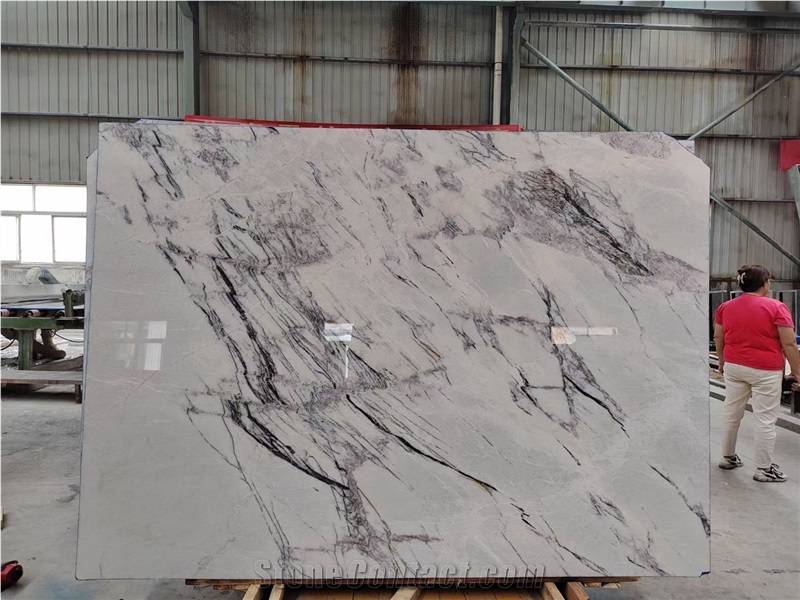 New Arrival Milas Lilac Marble Slab For Project