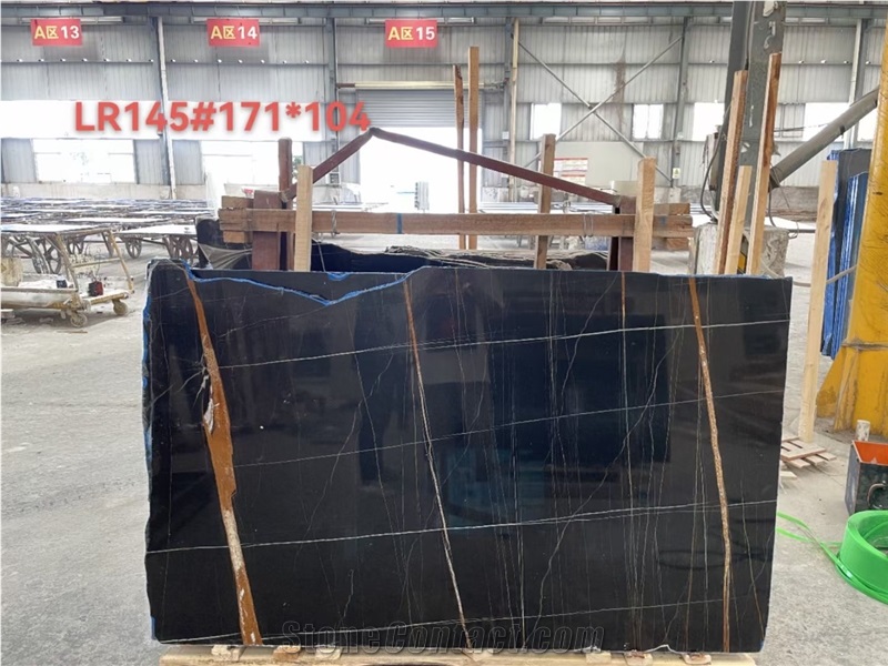 New Arrival Noir Aziza Marble Slab&Tiles For Project