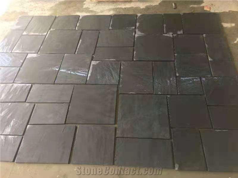 Hubei Black Slate Veneers For Wall Cladding