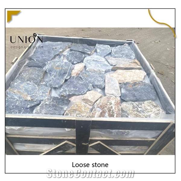 UNION DECO Blue Quartzite Cladding Stone Veneer Wall Stones