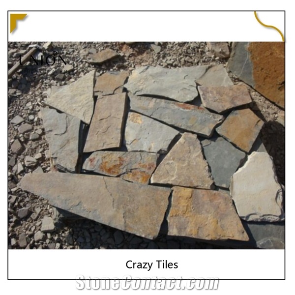UNION DECO Natural Loose Wall Stone Cladding Flagstone Tile