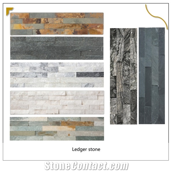 UNION DECO Stacked Quartzite15x60 Culture Stone Veneer Panel