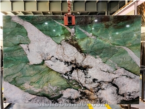 Botanic Bordeaux Emerald Green Quartzite Slabs