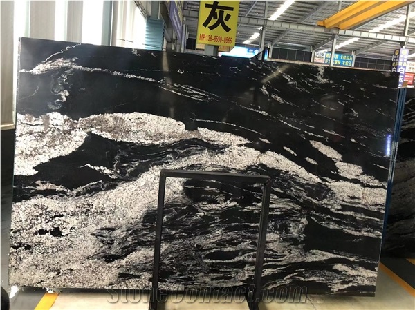 Chinese Cosmic Black Granite Slabs & Tiles