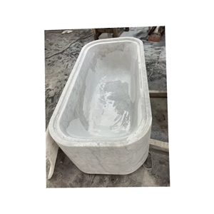 Carrara White Marble Stone Bathtub