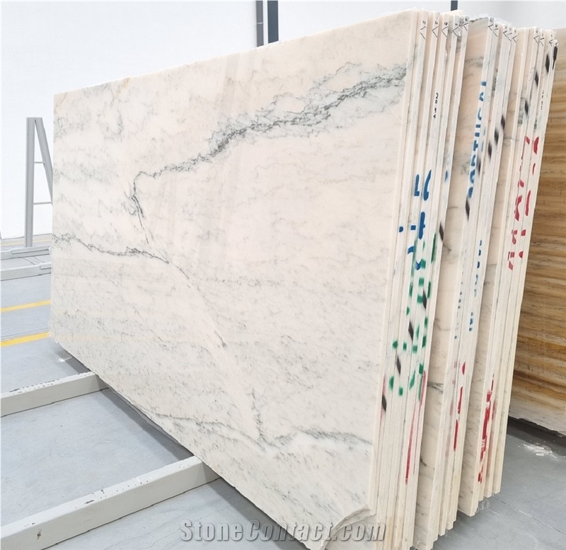 Estremoz White Veined Marble Slabs - Available In Stock