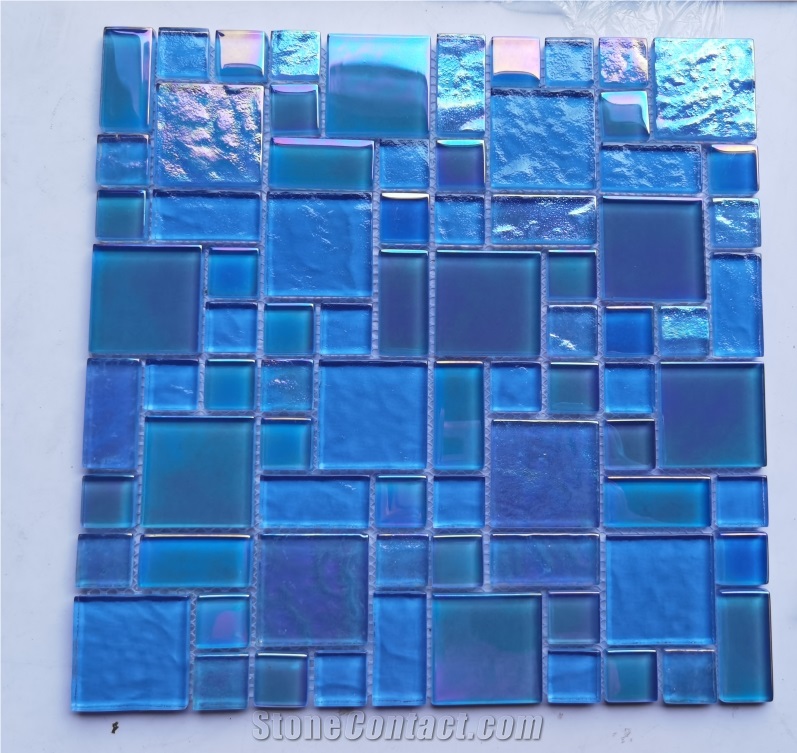 Popular Square Glass Mosaic For Swimming Pool