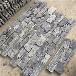 Gray Quartzite Cement Wall Cladding Panel