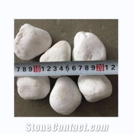 Natural Tumbled White Pebbles Stone