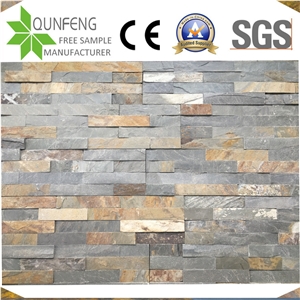 China Multicolor Culture Slate Stone Split Face Tiles