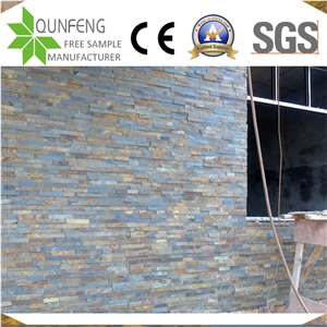 China Natural Split Multicolor Slate Cheap Stack Stone