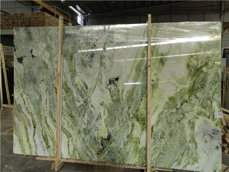 Green Jade Slabs Tiles For  Wall  Decor  China Stone