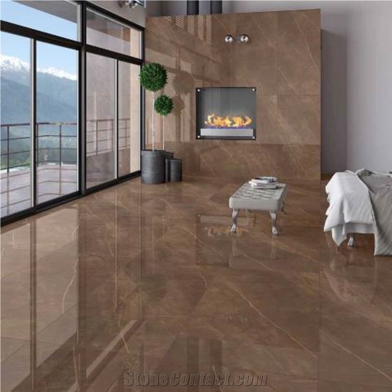 Armani Brown Marble Slabs Wall Flooring