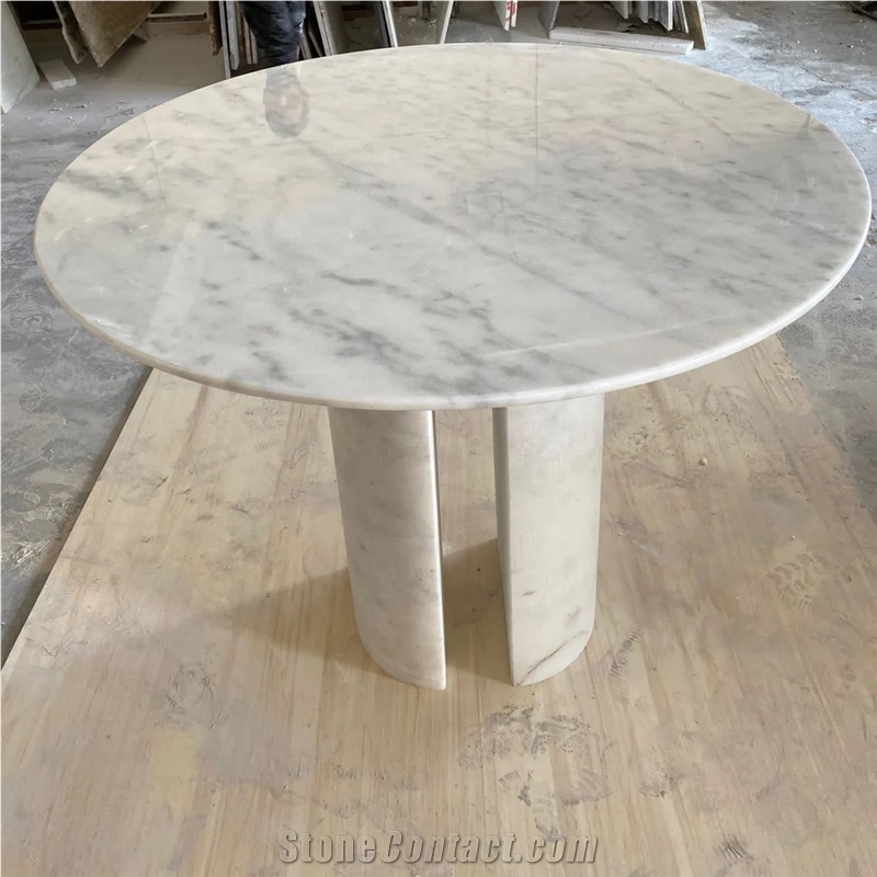 Cararra Marble Side Table, Coffee Tanle, Dining Table