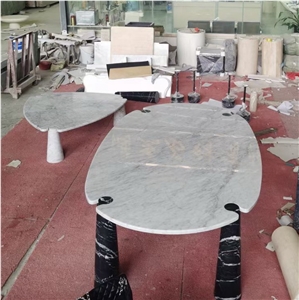Carrara White Console Tables For Living Room Furniture