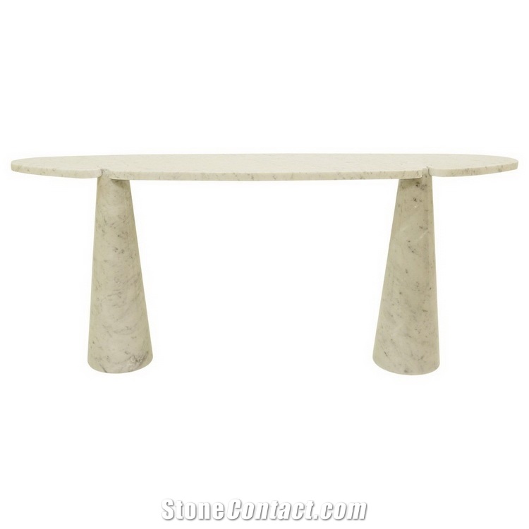 Carrara White Console Tables For Living Room Furniture
