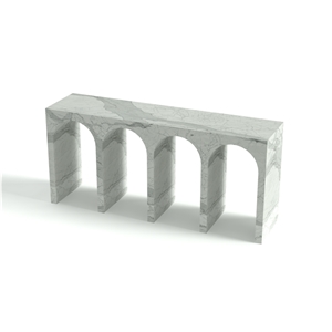 Custom Carrara White Marble Console Table Entryway Table
