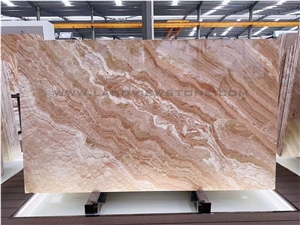 Polished Peacock Jade Brown Onyx Slabs