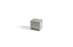 Super White Marble Nightstand