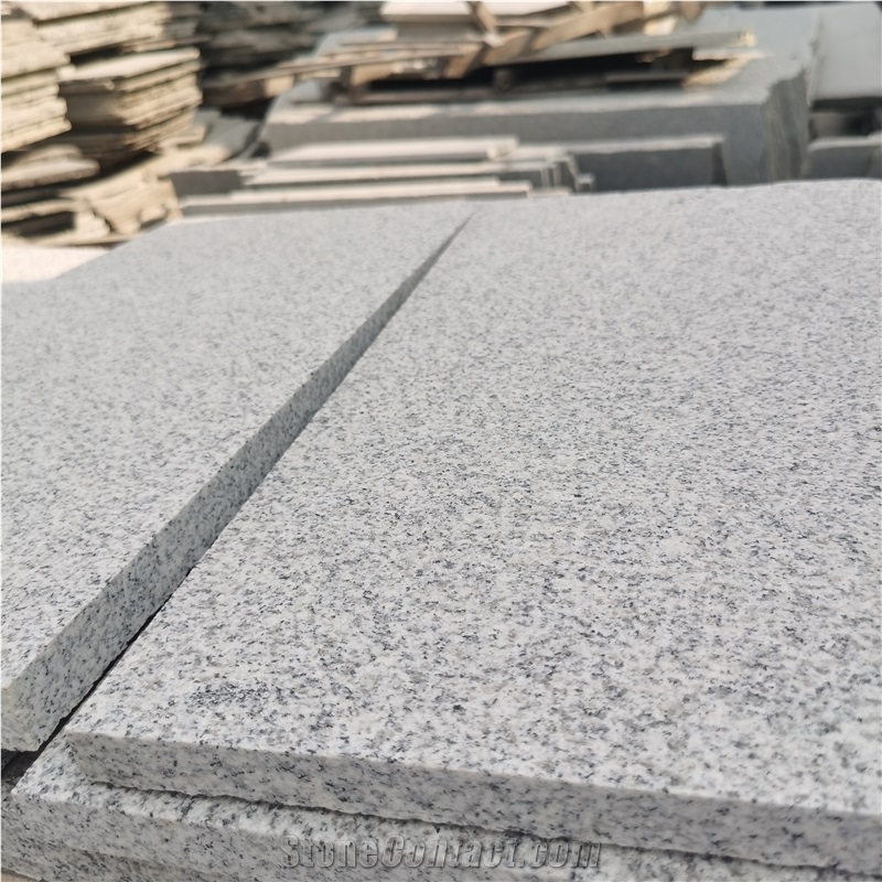 China Grey G603 Flamed Granite Tiles Cut To Size
