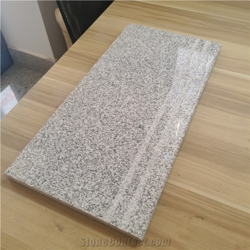 China Sesame White Granite G603 Polished Stair Treads