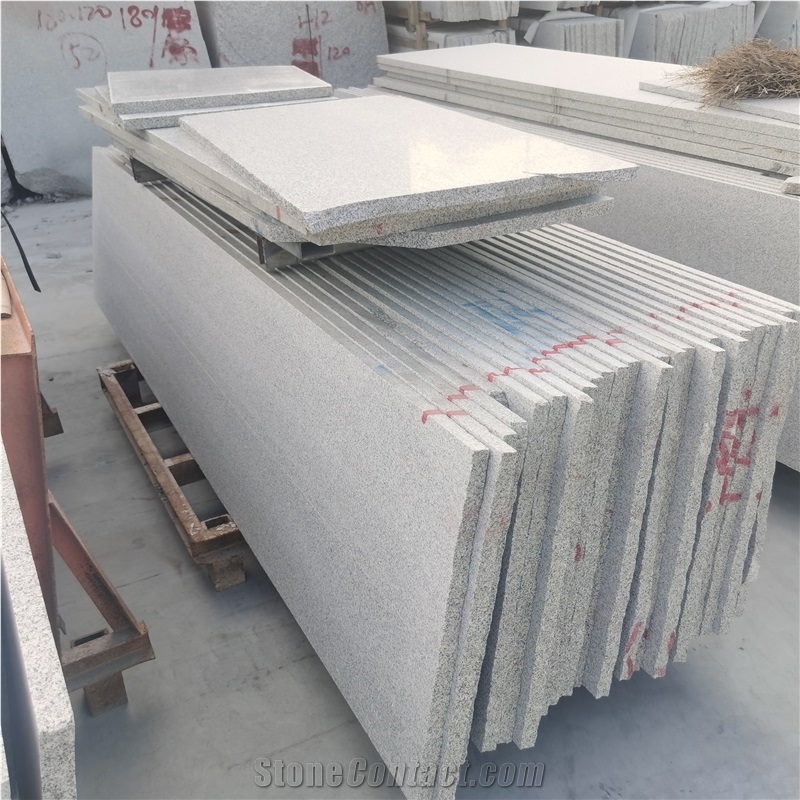 Wholesale Jinjiang White Granite G603 Flamed Half Slabs