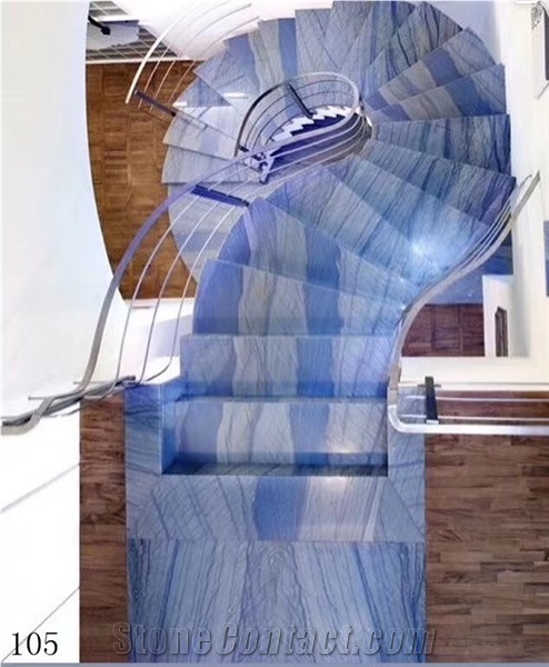 Brazil Azul Macaubas Quartzite Polished Slab For Living Room