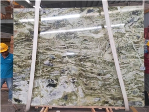 China Emerald Green Marble Athens Jade Big Polished Slab