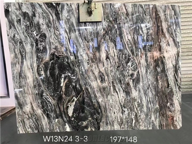 China Louis Red Marble Black Red Agate Slab Tile