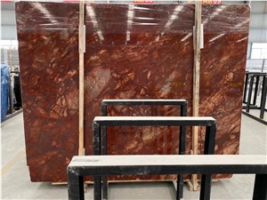 Iran Ruby Red Marble Slab Hotel Home Design Project Floor