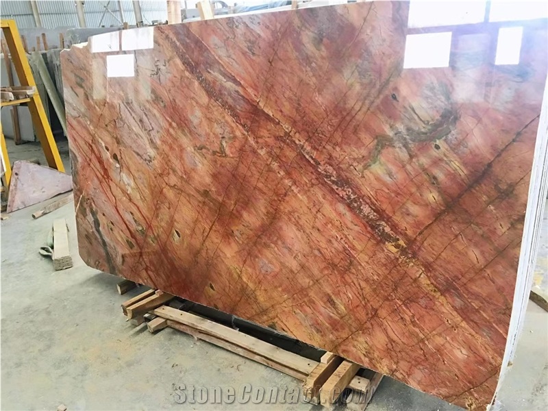 Iran Ruby Red Marble Slab Hotel Home Design Project Floor